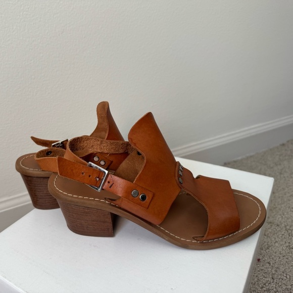 Barbara Barbieri Brown Leather Slingback Sandal Made in ITALY Size 6 - Picture 6 of 9